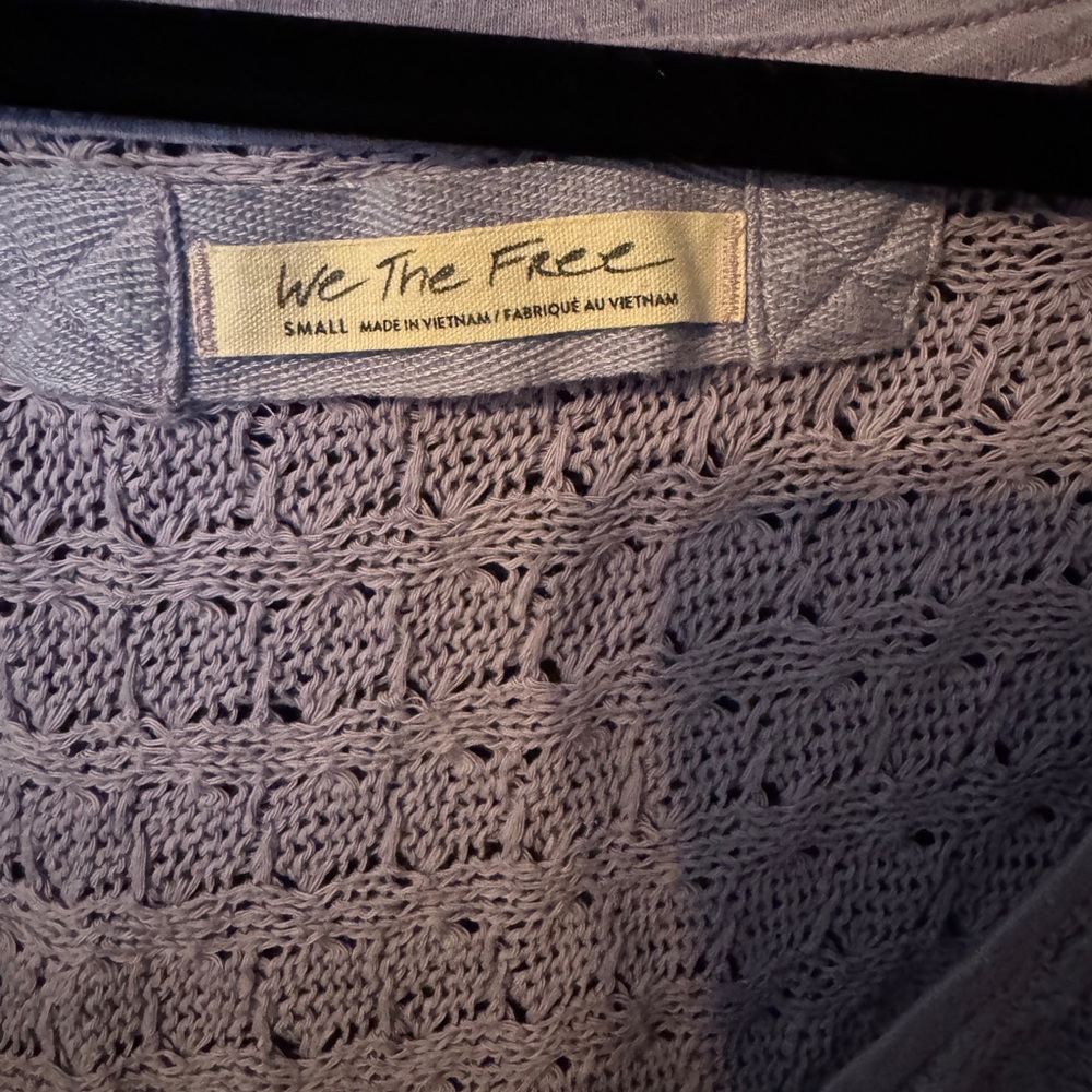 We The Free Lilac Knit Sweater